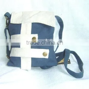 Unisex Canvas Messenger Bag thumbnail-1