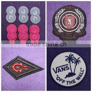 Custom Pvc Rubber Jeans Patch Wholesale,Custom Embroidery Woven Patches For Clothing thumbnail-2