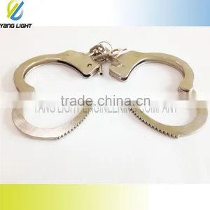 Taiwan Manufacturer Made Stainless Steel 304 Police Military Engarved LogoHandcuff thumbnail-4