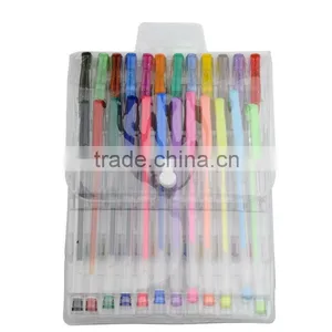 Colorful Gel Ink Pen Set,soft PVC Packing (G-100,0.8/1.0mm Point) thumbnail-1