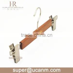 HRUT-355GV Luxury Beech Wood Skirt Hanger for Pant Antique Finish thumbnail-1