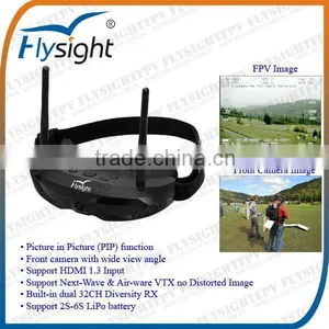 H1421 FPV GOGGLE Video Glasses SpeXman One SPX01 With 5.8G 32CH Diversity Receiver Wireless Front Facing Camera for RC Airplane thumbnail-5