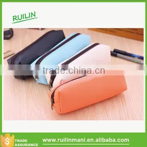 2016 Fashion Leisure pu Stationery Bag Pencil Case for Teenager thumbnail-2