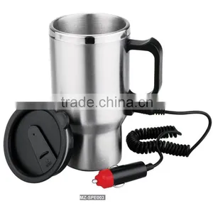 Steel Heat Travel Mug With Lid thumbnail-1