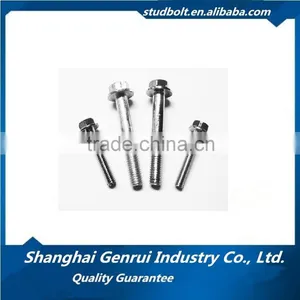 DIN933 Stainless Steel Hex Flange Bolt M10 thumbnail-1