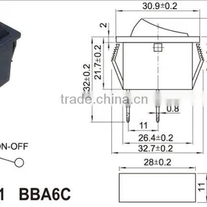 With Waterproof Cover Mini Round Rocker Switches,electronic Power Rocker Switch thumbnail-4