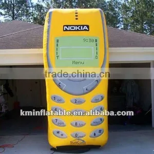 10' Yellow Inflatable Mobile Phone thumbnail-1