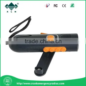 2015 Mini Led Winding Up Rechargeable Flashlight Torch Radio With LCD Display thumbnail-2