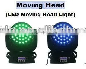 36x10w RGBWA 5in1 Led Zoom Moving Head Stage Led Light thumbnail-5