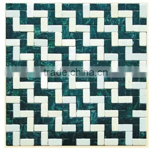 Marble Mixed Mosaic Tiles Stone Mosaic Wall thumbnail-1