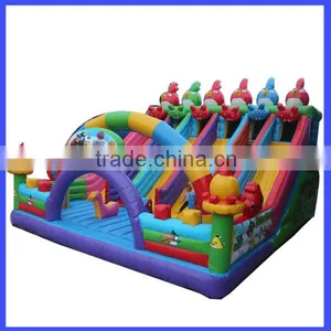 PVC Material Ocean Theme Mini Bouncy Castle, Inflatable Bouncer and Slide With Ladder thumbnail-1