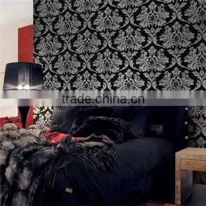 Embossed European Floral Wallpaper Royal Wallpaper Design thumbnail-1