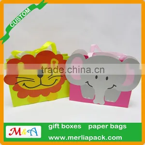 High Quality Cartoon Paper Bag Gift Wrap Bag for Children Christmas Thanksgiving Bags thumbnail-2