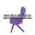 Kids School Stackable Plastic Chair thumbnail-3