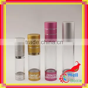 SGS Certificate Wholesale Square Rotary Cosmetic Airless Bottle Pump,Plastic 30ml Airless Bottle,Airless Pump Bottle 15ml thumbnail-4