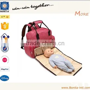 2016 New Baby Love Pink Quilted Diaper Backpack Mummy Baby Travel Mother Bags thumbnail-5