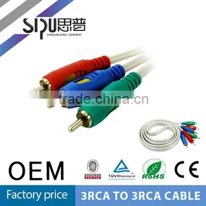 SIPU A3 Pin Male to Male Jack Aux Audio Cable With 3.5mm Dv to Av Cable thumbnail-1