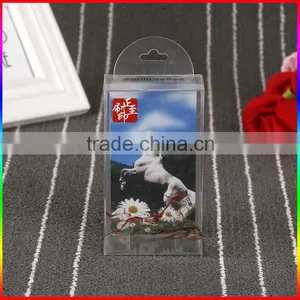 Customzied Clear PVC Plastic Rectangle Fold Box Packaging With European Hook thumbnail-3