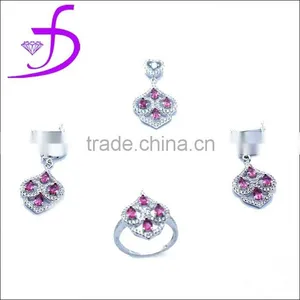 CZ Set Silver Set 2014 New Design Set thumbnail-1