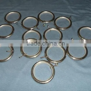 40MM NYLON INSERT CHROME CURTAIN POLE RINGS thumbnail-1