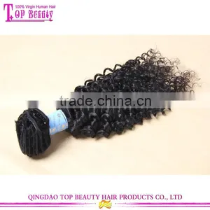 Wholesale Unprocessed High Quality 100% Virgin Indian Deep Curly Hair Clip in Extensions thumbnail-2