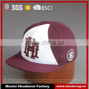 Customer Flat Brim 6- Panel Fitted Cap With 3D Embroidered Patch thumbnail-1