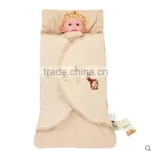 Embrodiery Newborn Infant Baby Cuddle Blanket Quilted Baby Sleeping Bag thumbnail-1