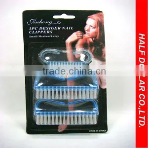 Assorted Size Plastic Nail Cleaning Brush,Manicure Cleaning Brush For One Dollar Item thumbnail-1