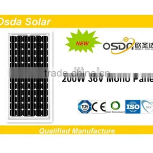 TUV MCS CEC Certificated Monocrystalline 200W Solar Panel thumbnail-1