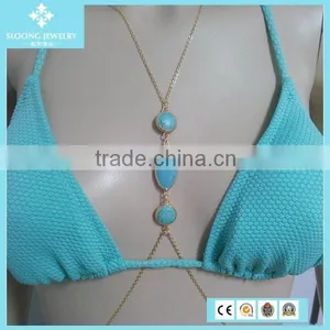 Fashion Pearl Body Chain Jewelry For Women thumbnail-5