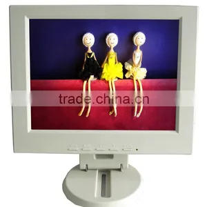 Black White Color Vga Hdmi Usb av tv Input 10inch Square Lcd tv thumbnail-4