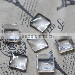 12MM Transparent Square Shape Glass Cabochon,pendant Setting Cabochon4140004 thumbnail-1