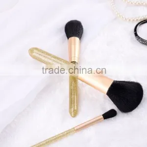 3pcs Kabuki Glitter Makeup Brush Set,synthetic Makeup Brush Set Professional thumbnail-4