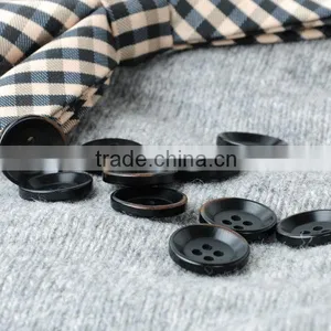 4 Holes Black Natural High Class Custom Corozo Nut Suit Pant Button Be Burnt in Size 32L 24L thumbnail-2