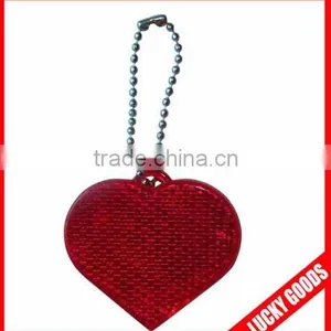 Reflective Ive Personalized Heart Shaped Custom Soft Pvc Keychains thumbnail-1
