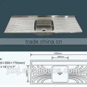 JZ-335 120x50 Export Iraq New Items Stainless Steel Kitchen Sink thumbnail-3