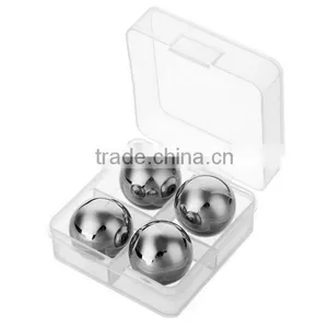 Reusable Stainless Steel Wine Whiskey Drink Chiller Stones Rocks Ice Balls Cubes thumbnail-3