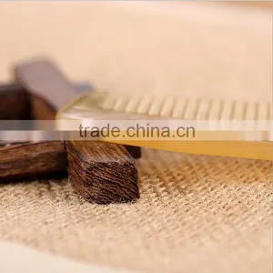 Handmade Craft Horn Comb for Hair Natural Healthy Massage Smoothing Hair Brush for Exquisite Gift thumbnail-1