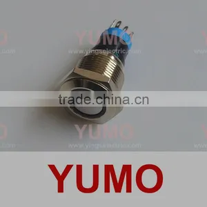 LA16JSF Illuminated Stainless Steel LED Switch Metal Push Button thumbnail-1