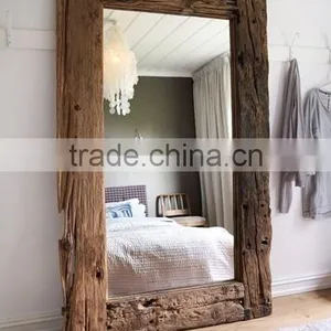 1.3-6mm Mirror With Wooden Shelf thumbnail-1
