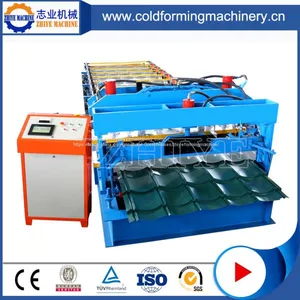 Zhiye High Quality GI Glazed Color Roof Tile Forming Machine thumbnail-1