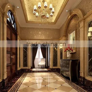 Luxury 3D Interior Design in European Style of Master Bedroom With Complete Furnitures and Decoration Items thumbnail-4