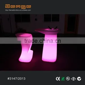Nightclub Cocktail High Led Table Wholesale Plastic Lighting Furniture thumbnail-1