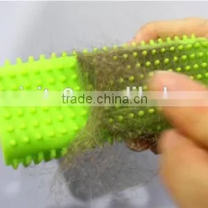 CY064 Pet Comb Mucous Wool Implement Silicone Brush Cat and Dog Fur Cleaner Pets Hair Comb thumbnail-3