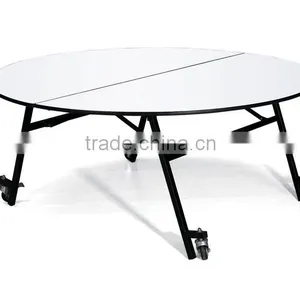 Round Banquet Table With Wheels QZ6091 thumbnail-1