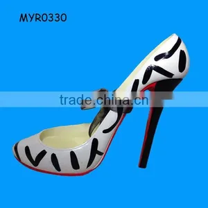 Custom Wild Animal Striped Stiletto High Shoe Wine Bottle Holder thumbnail-1