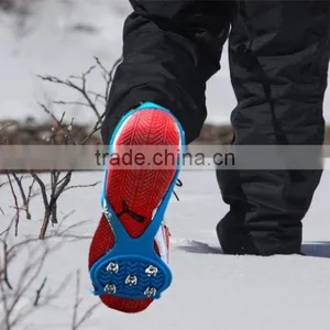 Calabash Shape 5 Teeth Antiskid Shoe Covers,Winter Safety Silicone Crampons thumbnail-6