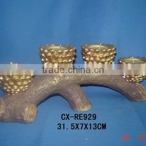Pinecone Design Candle Holder for Christmas Gifts thumbnail-1