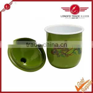 Sell Like Hot Cakes of Enamel Teacup With a Lid thumbnail-3
