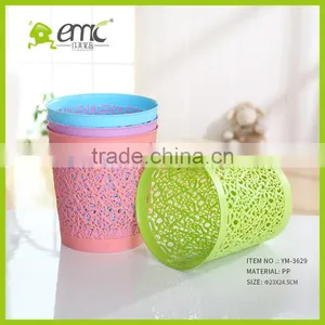 Plastic Hollow Trash Can/PP Waste Bin for Home Garbage Crate thumbnail-3